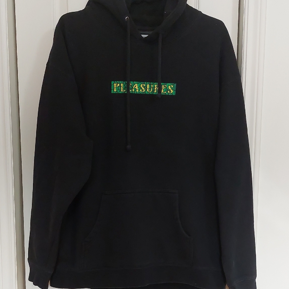 Pleasures Glass Black Hoodie for Men